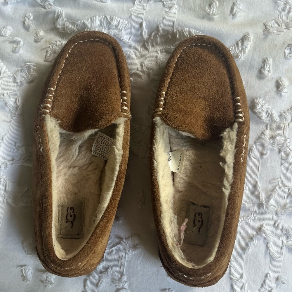 UGG Women's Tan Suede Slippers